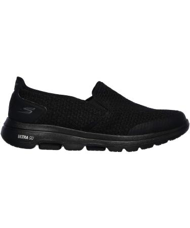 Skechers Men's Gowalk 5-Elastic Stretch Slip-on Loafer Sneaker 10.5 Black - Buy Online on GoSupps.com