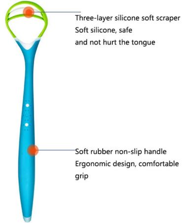 Dbtxwdd 3 Pack Tongue Scraper Cleaner - Eliminate Bad Breath & Bacteria | Red Tongue Scraping Tool for Fresh Breath - Buy Online on GoSupps.com