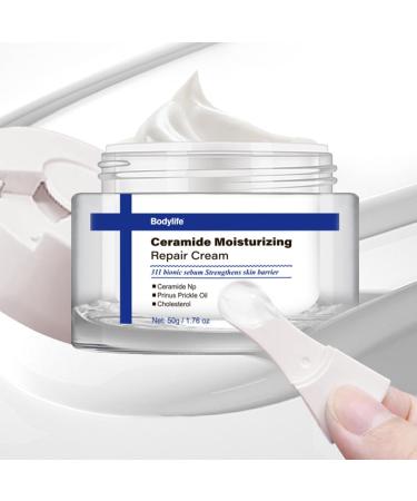 Bodylife Ceramide Moisturizing Repair Cream 1.76 oz Hydrating Face Moisturizer for Dry & Sensitive Skin Soothing & Restoring Barrier Cream for Roughness Tightness & Irritation - Buy Online on GoSupps.com