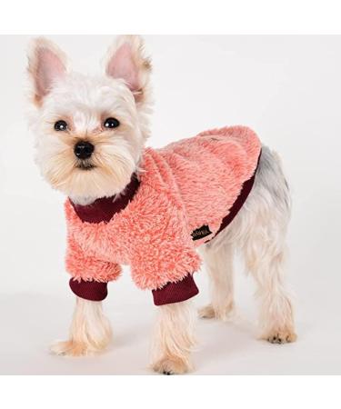2 Pack X-Small Dog Clothes for Chihuahua, Yorkie, Cat - Purple Red Sweater and Shirt Set - Buy Online on GoSupps.com