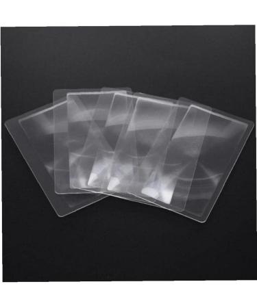 3X Pocket Magnifier 5Pcs Portable Fresnel Lens Credit Card Size Magnifying Glass Wallet Magnifying Lenses Jewelry Loupe Reading Aid Helper Nice - Buy Online on GoSupps.com