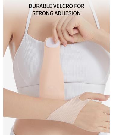 CURELIX Ultra Thin Wrist Brace for Carpal Tunnel Relief | Adjustable & Breathable Support Wraps for Tennis & Work | Pain Relief | Beige (Pairs - Buy Online on GoSupps.com