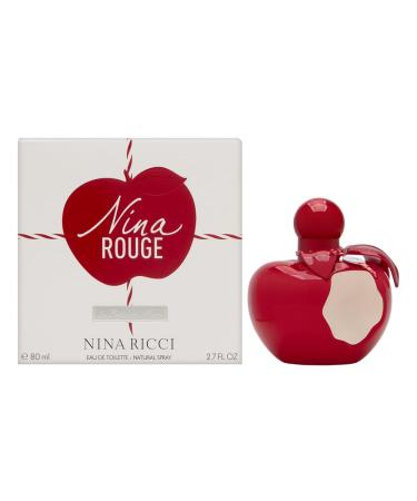 Nina Rouge by Nina Ricci for Women 2.7 oz Eau de Toilette Spray Floral Rose 2.7 Fl Oz (Pack of 1)