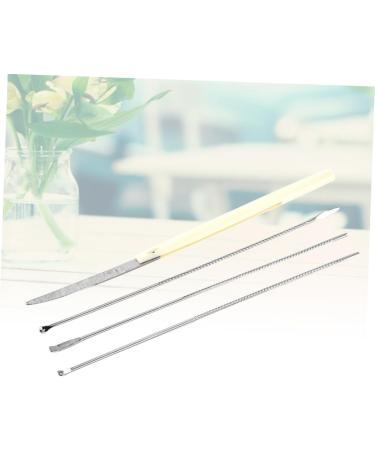 Stainless Steel Ear Care Kit - Ear Scoop & Spoon Set for Simple Ear Cleaning - Buy Online on GoSupps.com