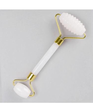 Massager Roller Massage Stick Massage Tool Jade Roller for Face Skin Care Natural White Stone Facial Massager Roller-Ci No Box (Color : Rollerpu with Box) - Buy Online on GoSupps.com