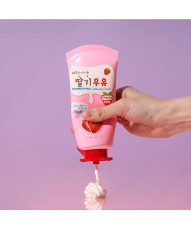 WELCOS KWAILNARA Strawberry Milk Facial Cleansing Foam - 120 ml | Best International Shipping - Buy Online on GoSupps.com