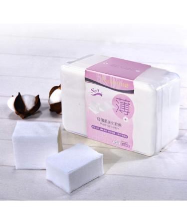 Yo-Happy 1000 PCS Cotton Makeup Removal Pads - Soft Thin No Pilling Cosmetic Towels for Face & Nails - Professional Skin Care Essentials in Portable Box - Buy Online on GoSupps.com