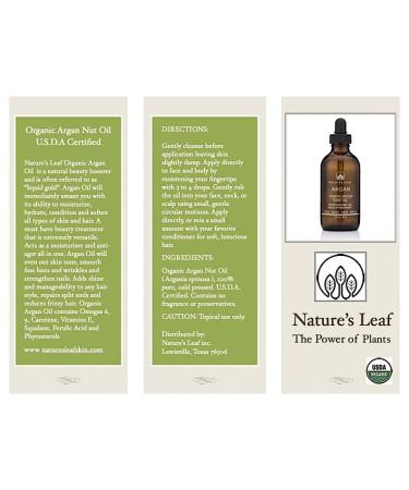 Organic Moroccan Argan Oil - 100% Pure Cold Pressed USDA Certified Fair Trade | Premium Skincare & Haircare - Buy Online on GoSupps.com