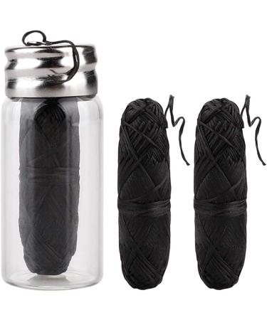 Eco-Friendly Bamboo Tooth Silk - Plastic-Free Dental Floss Rollers | Natural Mint Taste & Activated Carbon - 30m Black - Buy Online on GoSupps.com