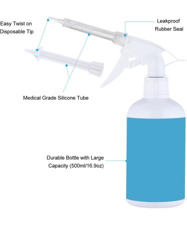 HOHXFYP Ear Wax Removal Complete Manual Ear Cleaning Kit with Cleaning Washer with Washing Bottle Squeeze Bulb Nozzles Ear Irrigation Flush System for Adults Kids - Buy Online on GoSupps.com