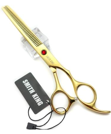 7.0 Inch Gold Hair Scissors Set - Hair Cutting & Thinning Scissors with Razor Combs | International Shipping - Buy Online on GoSupps.com