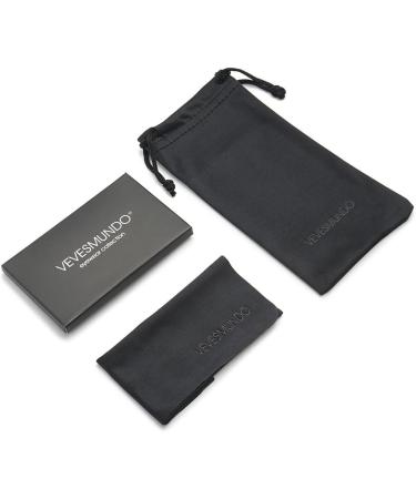 Vevesmundo Tinted Reading Glasses with Sun Protection - Stylish 4.0x Visual Aid Sunglasses for Men & Women - Gray - Buy Online on GoSupps.com