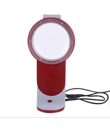 Folding Portable Illuminated Glass Rechargeable Desktop Hands Free with Bracket 3 HD Lens 10X 20X 30X Reading Magnifier Good Times - Buy Online on GoSupps.com