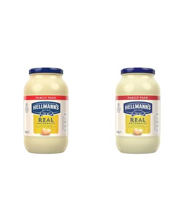 Hellmann's Real Mayonnaise with 100% free-range eggs and sustainably sourced oils for fries burgers and salads 800 g (Pack of 2)