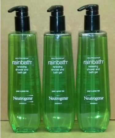 Neutrogena Rainbath Shower and Bath Gel Pear & Green Tea 40 Fl Oz (3 Pack)