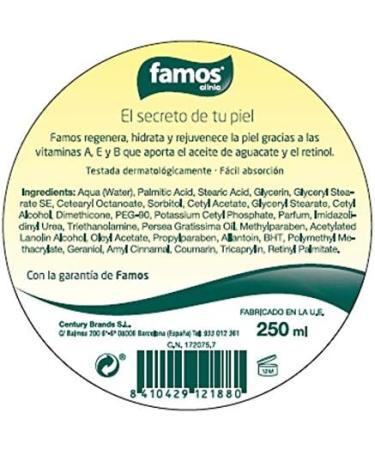 Famos Tarrina Regenerating Hand Cream 250 ml - Buy Online on GoSupps.com
