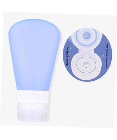 DOITOOL 2pcs Shampoo Disposable Bottles Silicone Leakproof Containers Shower Gel Bottle Storage Travel Bluex2pcs Size 1x2pcs - Buy Online on GoSupps.com