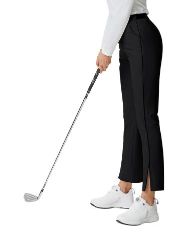 JACK SMITH Women's Golf Pants | Stretch Lightweight Work Pant with Pockets | Quick Dry Water Resistant Casual Trousers | S-XXL, Black - Buy Online on GoSupps.com