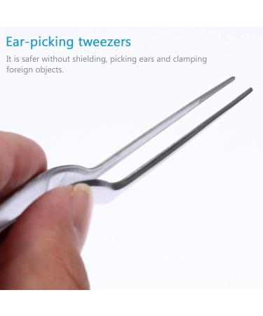 Professional 2 Sets Ear Pick Kit | Metal Spatula & Cleaning Tweezers | Ear Wax Picking Tools for Spiral Ear Spoon | Ear Wax Scoop Cleaner - Buy Online on GoSupps.com