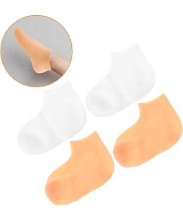 minkissy 2 Pairs Exfoliating Moisturizing Socks Lotion Socks Reusable Socks Whitening Lotion Womans Socks Lotion Gloves Overnight for Women Cosmetics Socks Pedicure Socks for Women Care Gel 16.5x8.5cm Assorted Color - Buy Online on GoSupps.com