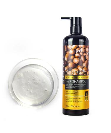 Argan Oil Shampoo - Natural Dandruff Solution Moisturizing Scalp & Hair Nourishment - Buy Online on GoSupps.com
