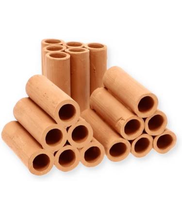 Garpet Aquarieendeko Pyramide 6er - Premium Shrimp Tube Aquarium Decoration Ceramic Terracotta Caves for Shrimp & Catfish - Buy Online on GoSupps.com