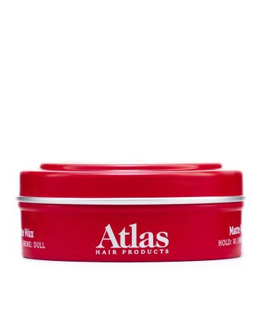 Atlas Matte Wax Pomade for Men | High Hold Hair Styling Product | Water Soluble | 2.4oz - Buy Online on GoSupps.com