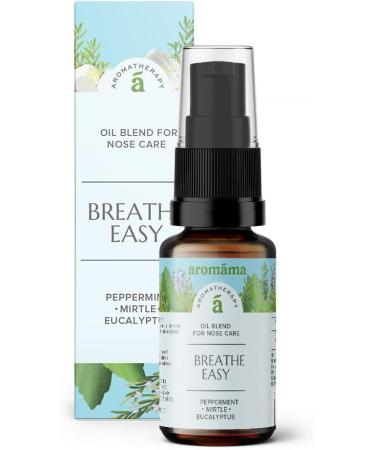 arom ma Breathe Easy Huile de soin nasal la vitamine E aromath rapie naturelle avec huile de menthe poivr e eucalyptus myrte et arbre th pour une exp rience nasale rafra chissante 20 ml - Buy Online on GoSupps.com
