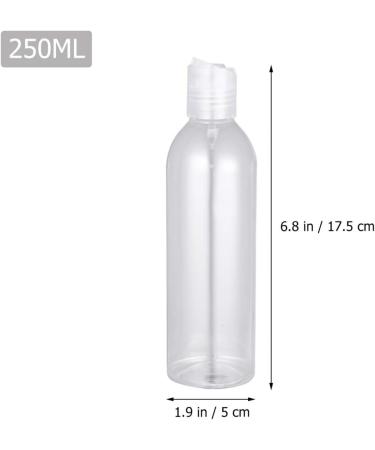 Beaupretty 6PC 250ml Transparent Travel Squeeze Bottles - Portable Empty Lotion & Cosmetic Containers - Buy Online on GoSupps.com