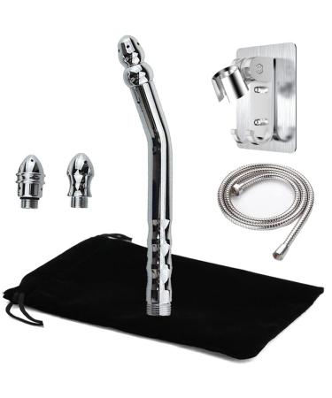 Shower Cleaner (Enema Nozzle & 69"Hose) Shower Enema Kit Shower Douche for Men/Women Enema Shower Attachment W/ 59 inch Shower Hose