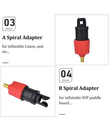 BUENNUS Car Compressor Inflatable Valve Adapter with 4 Nozzles for Air Mattress, Pool, Boat, Kayak and More - Buy Online on GoSupps.com