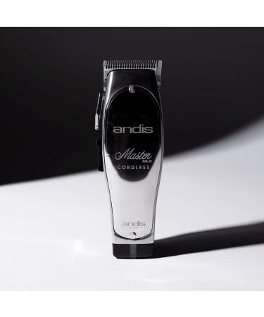 Andis 12470 Professional Master Trimmer - Corded/Cordless Adjustable Blade Clipper for Hair & Beard, Chrome/Silver - 5pc Set - Buy Online on GoSupps.com
