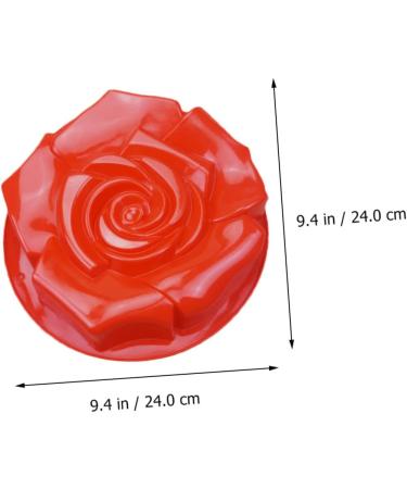HOMSFOU 3pcs Rose Cake Mold Silicone Flower Cake Pan Homemade Soap Molds Birthday Cake Mold Silicone Muffin Cup Silicone Pie Baking Pan Baking Tiramisu Pan Mini Bread Pan Silica Gel 24X24X5CMx3pcs - Buy Online on GoSupps.com