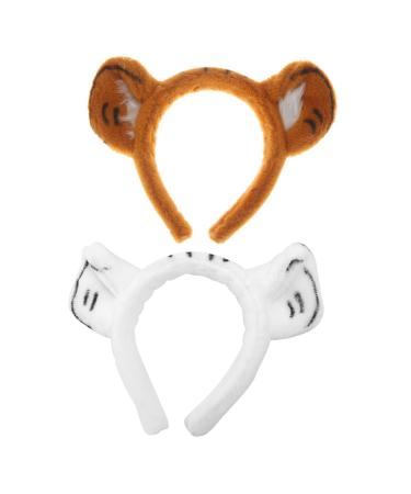 FOMIYES 2 pieces tiger ears headband animal ears headband tiger costume for party gifts
