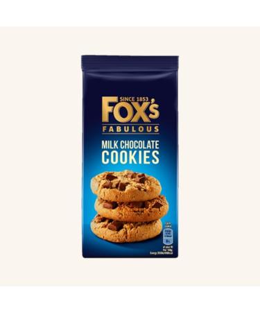 Foxs Cookie Selection - Half Coated Chunkie 175g Triple Chunkie 180g Milk Chunkie 180g White Chunkie Cookie 180g Pack of 4 - Buy Online on GoSupps.com