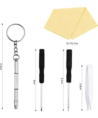 Professional 550-Piece Reading Glasses Repair Set - Screwdrivers Tweezers Multi-Tool Nose Pads & More - Blue Unit Size - Buy Online on GoSupps.com