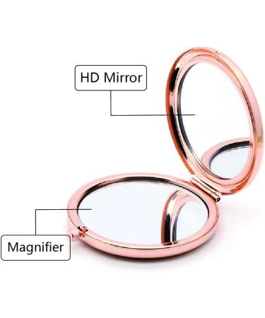 Tuklye 2-Piece Compact Makeup Mirror Set - Beautiful/Love You - Rose Gold | Ideal Gift for Women, Sister, Friends - Perfect for Birthdays, Valentines, Graduation, Thanksgiving, Christmas & More - Buy Online on GoSupps.com