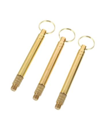 TOVINANNA 3pcs Multipurpose Ear Cleaning Tools Professional Brass Earwax Removal Kit Non-Slip Handle for Ear Wax Removal and Canal Massage