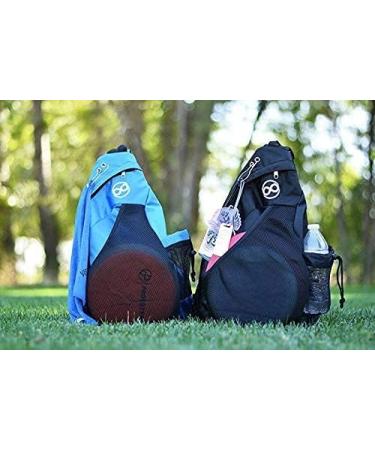 Disc Golf Slinger Bag | Holds 6-12 Discs | Multiple Colors - Black - Buy Online on GoSupps.com
