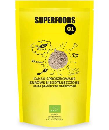 BIO PLANET Organic non-fat raw cocoa powder 400g Planet Biologique