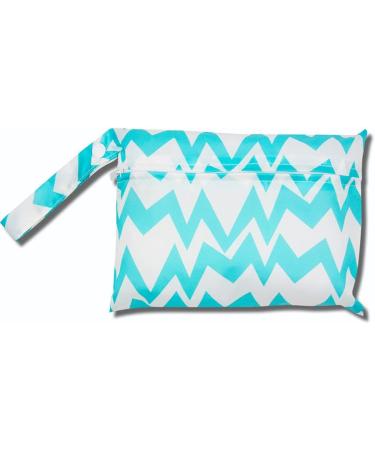 EGURS WETBAG Waterproof Reusable Diaper Bag - Stylish Blue & White Stripes Compact Size (22x15cm) for International Shipping - Buy Online on GoSupps.com