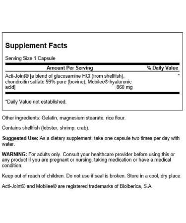 Swanson Acti-Joint 860mg - 60 Capsules for Joint Support | Shop Internationally - Buy Online on GoSupps.com