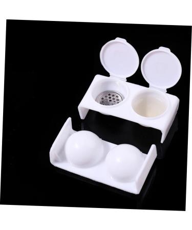 FRCOLOR Nail Art Brush Cup Acrylic Liquid Holder Soaking Bowl for Acrylic Nails Monomer Bowl with Lid Nail Dappen Dish Monomer Holder Stainless Steel Manicure Pen Washing - Buy Online on GoSupps.com