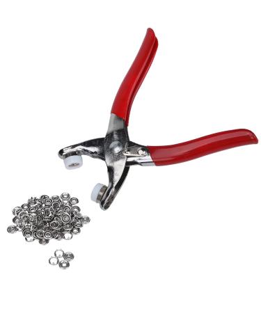 Snap Factory Easy Press Button Snap Fastener Pliers With 108 Snap Pieces - 3/16