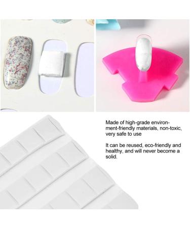 Agatige Double-Sided Adhesive Nail Putty Reusable Adhesive Putty Nail Tip Display Stand Transparent Square Putty Sticky Dots for Home Nail Art - Buy Online on GoSupps.com