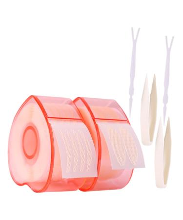 minkissy 4 Rolls Lace Double Eyelid Sticker Invisible Double Eyelid Stickers Double Sided Eyelid Tape Makeup Tape Self- Adhesive Eyelid Stickers Double Eyelid Makeup Eyelid Sticker Strip