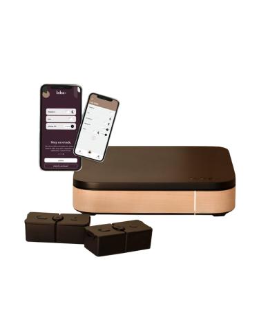 7-Day Smart Pill Organizer by Loba | Supplement Organizer with Adjustable Notifications for Daily Reminders | Your Pill Organizer with Detachable Compartments Black