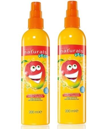 2 x Avon Naturals Magnificent Mango Crazy Hair Tamer/Detangler - 200ml each | Unleash Vibrant Tangle-Free Hair with the Power of Mango - Buy Online on GoSupps.com