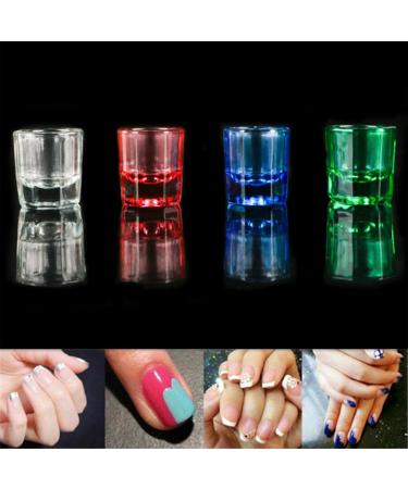 Drehdy 4 Pack Dappen Dish Cups for Nail Art - Acrylic Liquid & Powder Holder - Manicure Care Tools - 4 Colors - Buy Online on GoSupps.com
