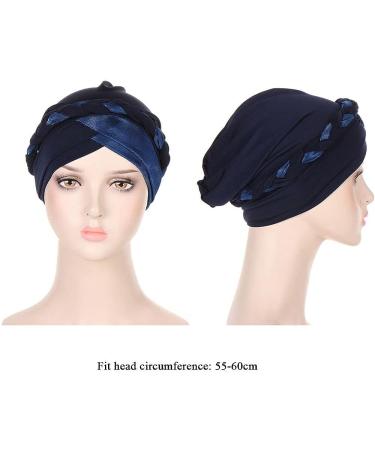 2pcs Adjustable Sleeping Caps for Women - Braid Head Wrap Turban Hat for Curly Hair - Buy Online on GoSupps.com